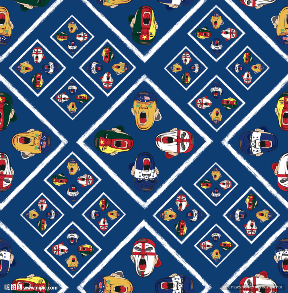 大牌男装 底纹  人脸