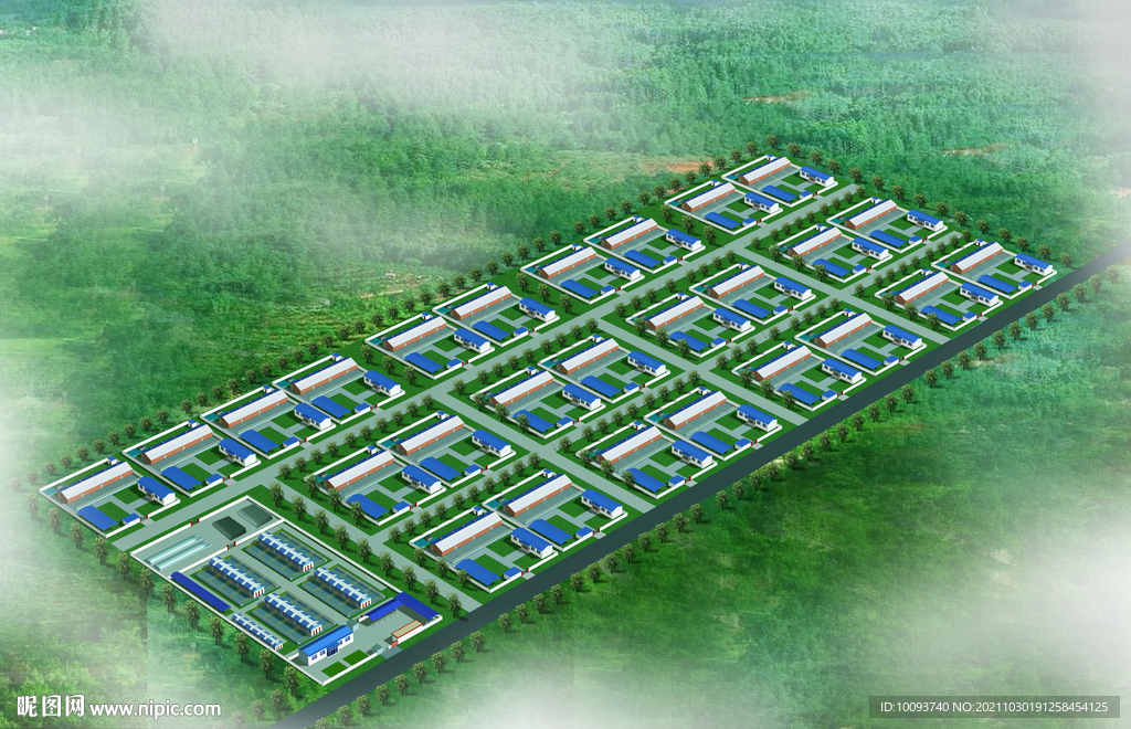 集中养殖小区效果图