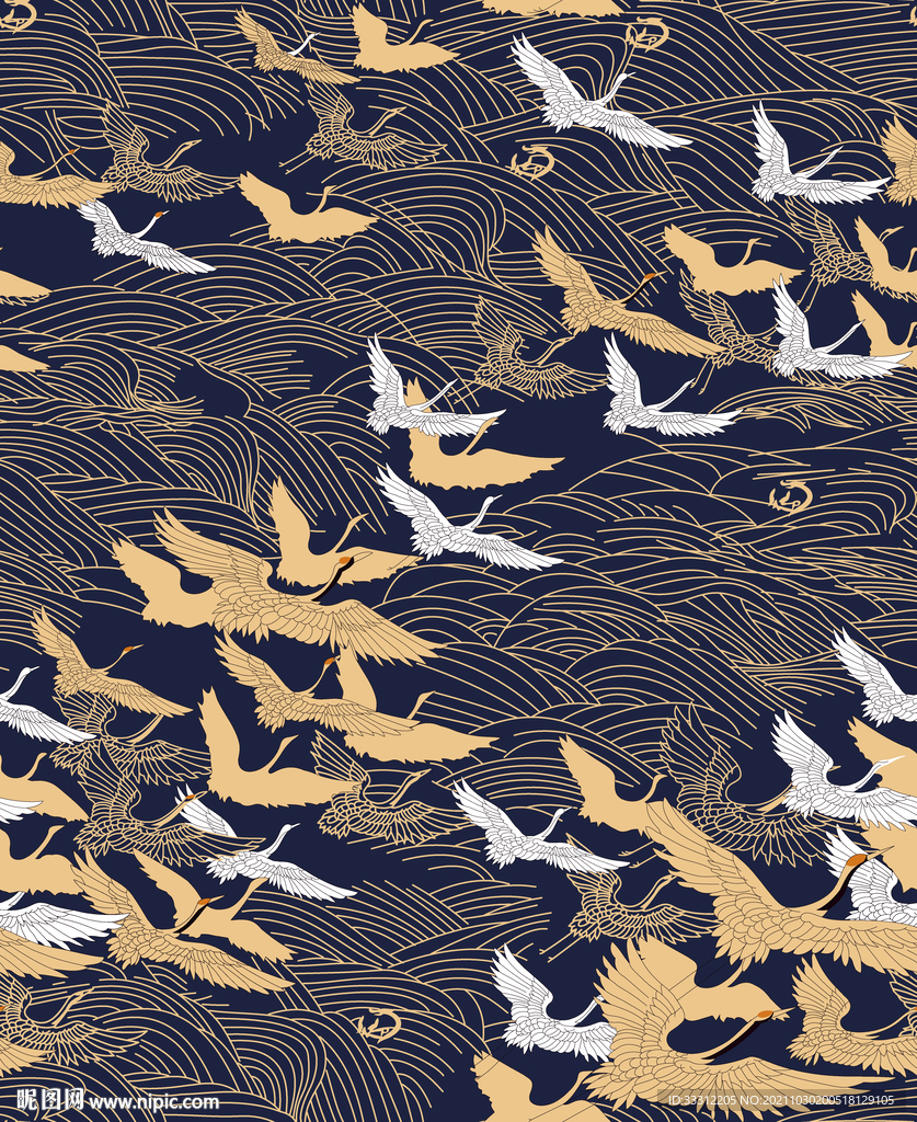 大雁 仙鹤 动物  卡通 男装