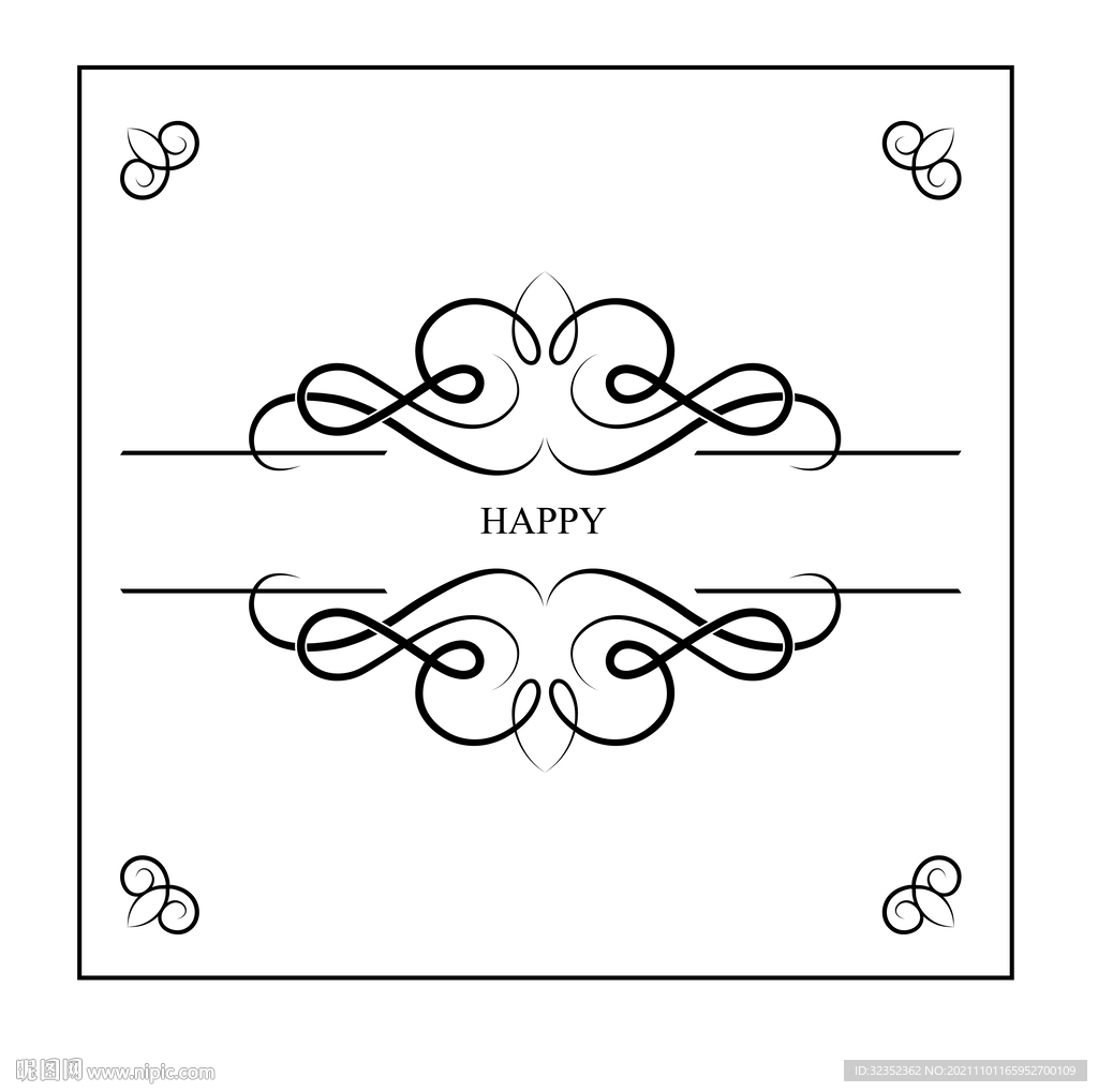 欧式花纹边框图片