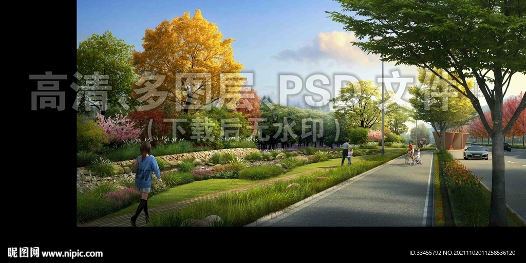 旱溪雨水花园生态海绵