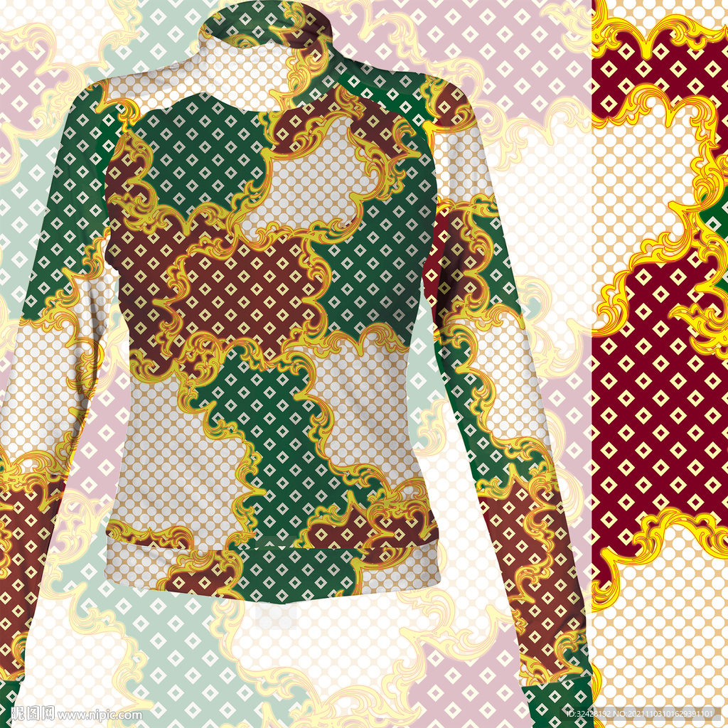 大牌数码印花高清分层