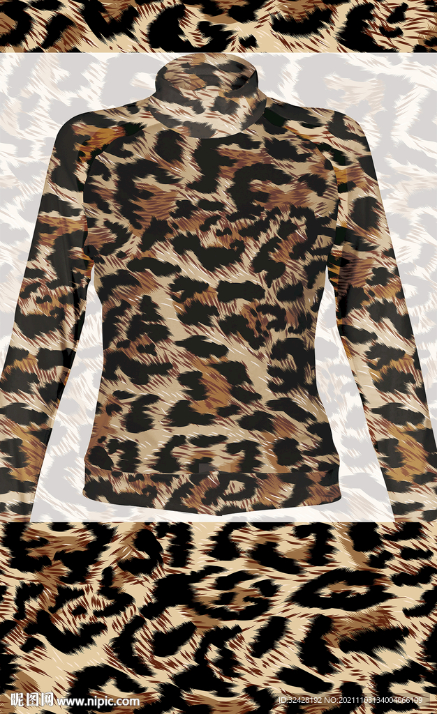 大牌豹纹高清分层