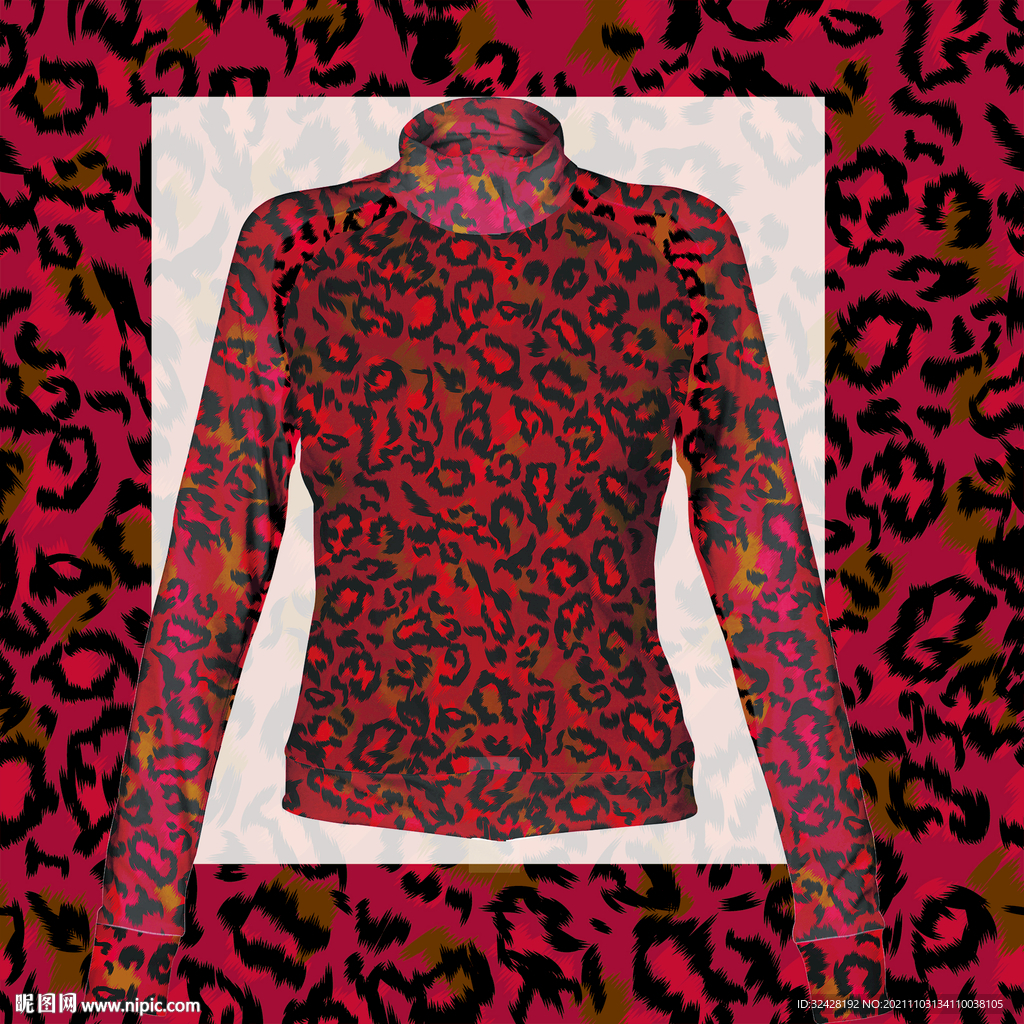 大牌豹纹高清分层