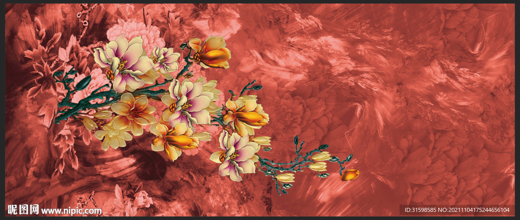 大牌女装 定位花 数码