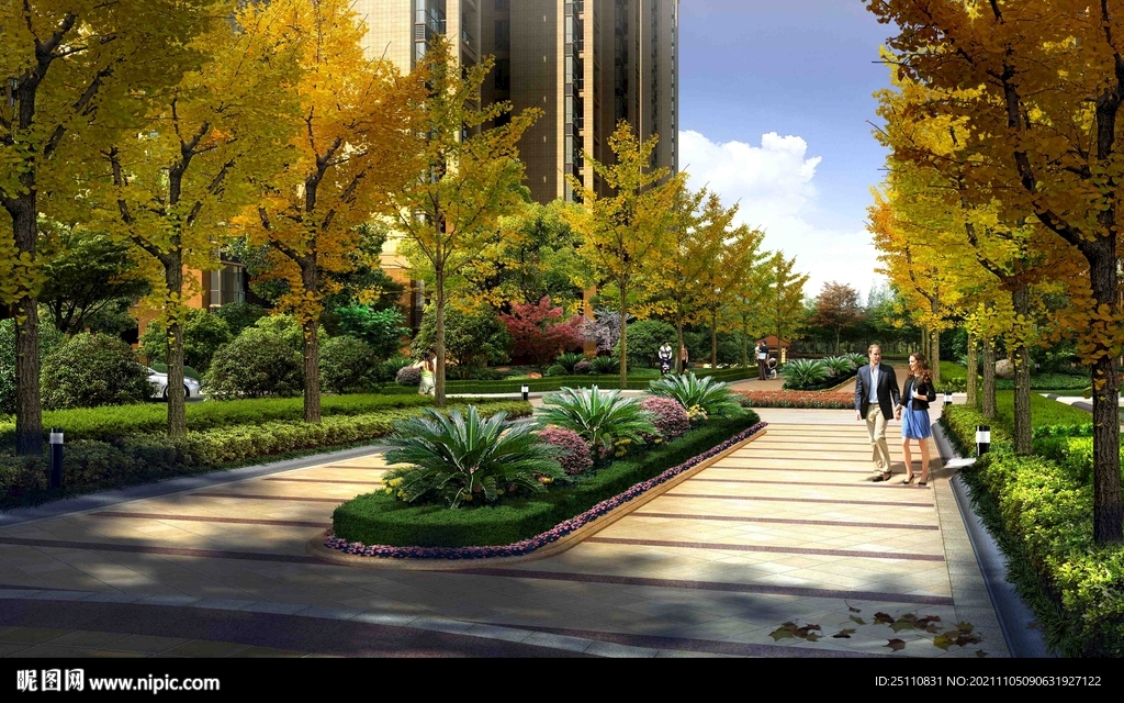 林荫大道住宅景观