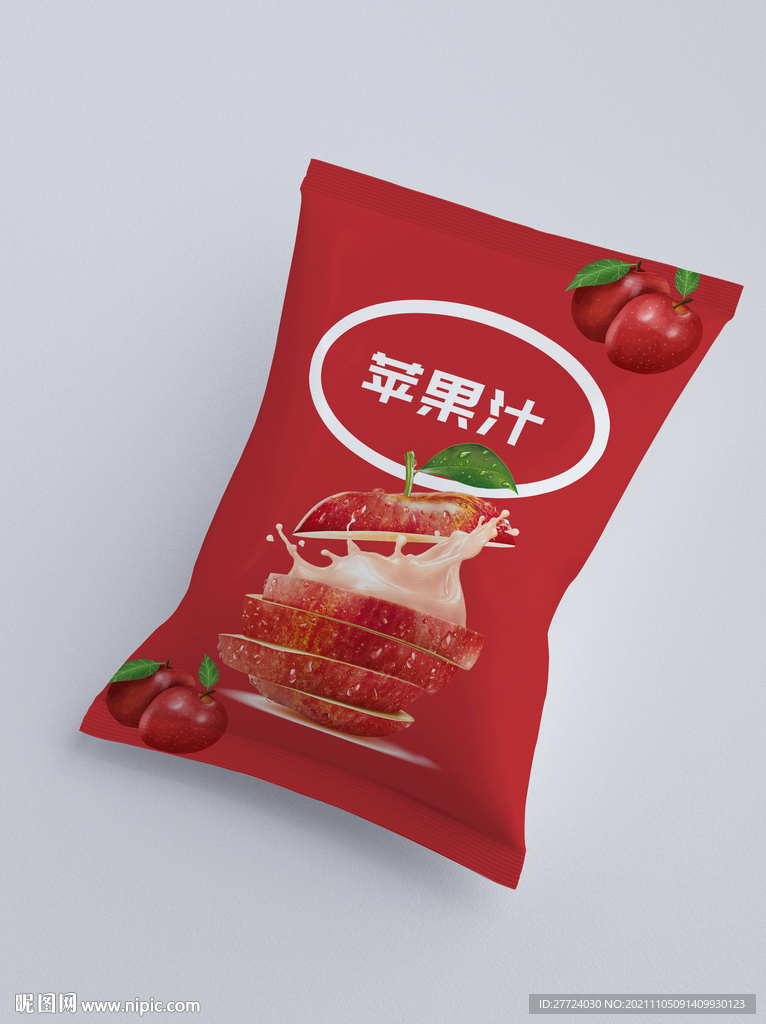 苹果包装袋 平面图