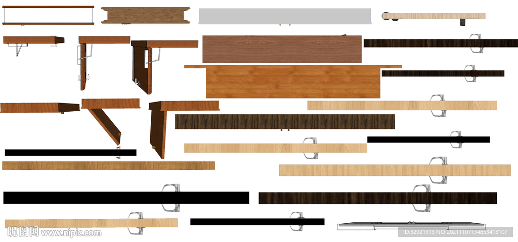 门平面图块高清彩平素材PSD