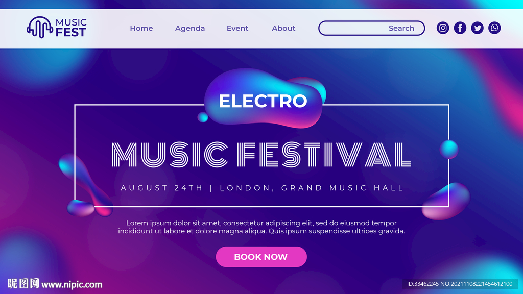 壮观海报渐变海报