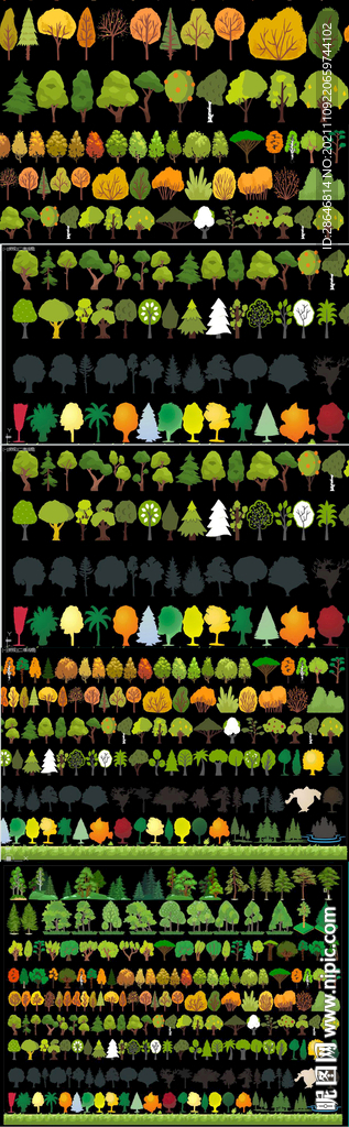 炫彩植物CAD图纸