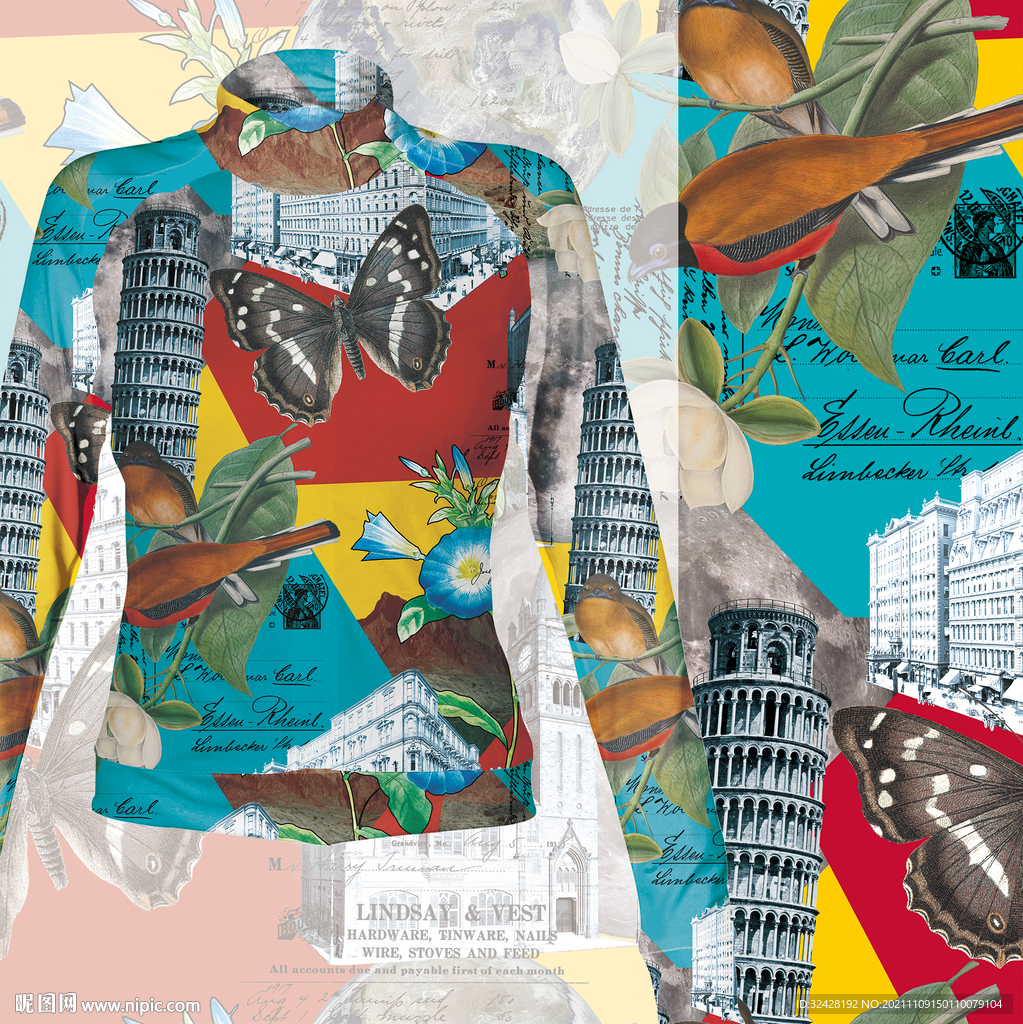 大牌女装数码印花