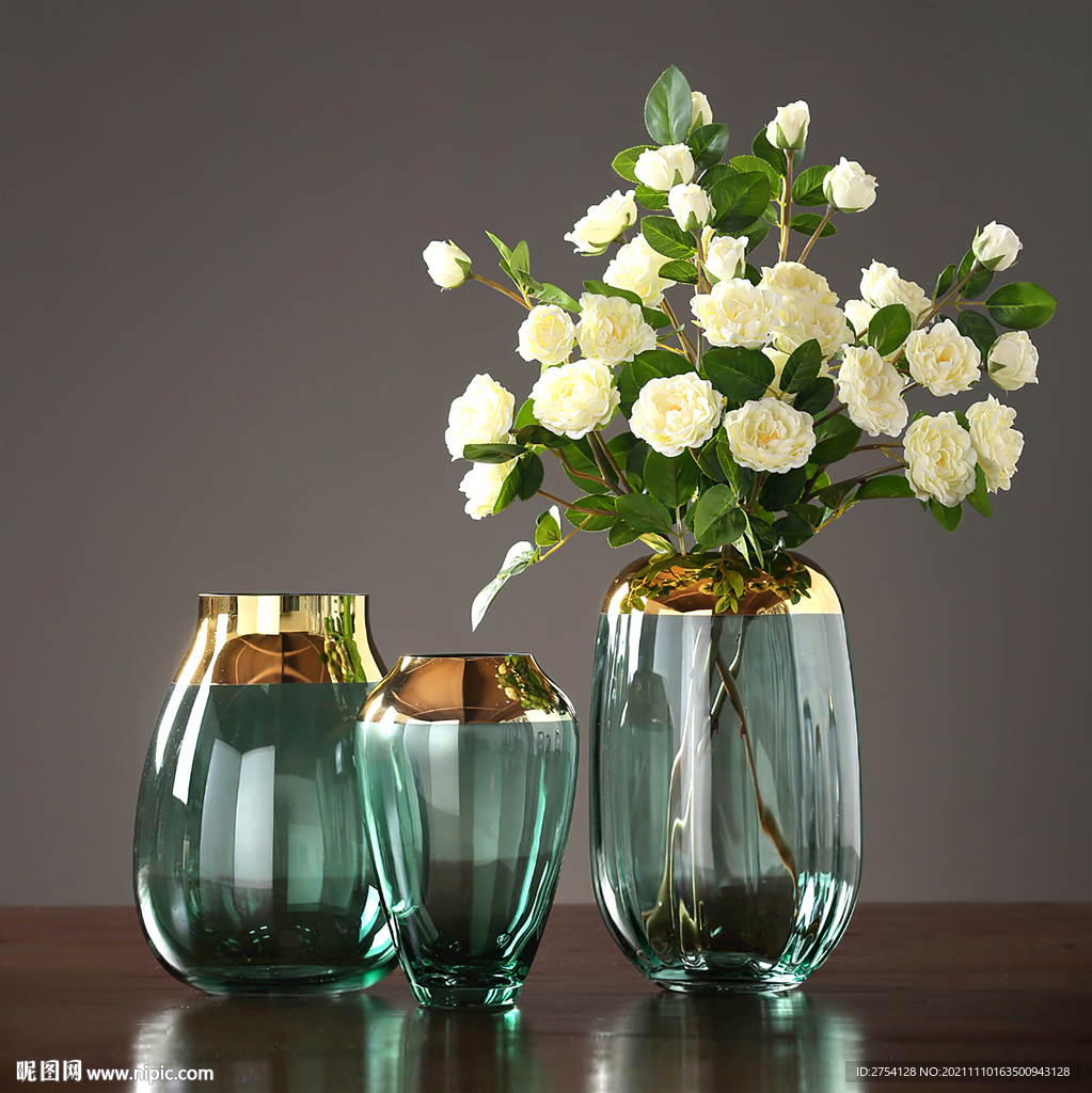 装饰画 花瓶 玫瑰花