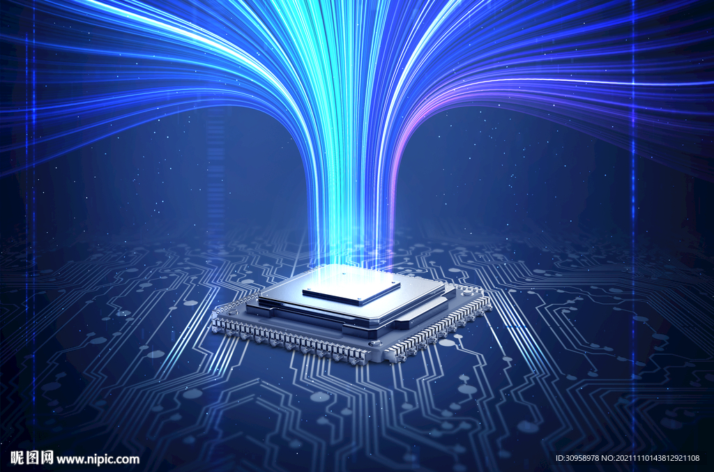 科技智能芯片海报