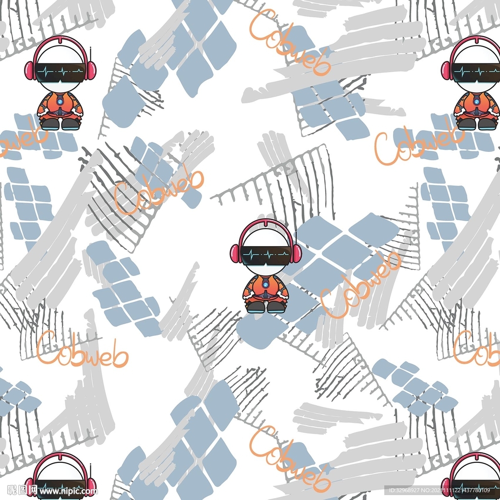 卡通 迷彩 太空人