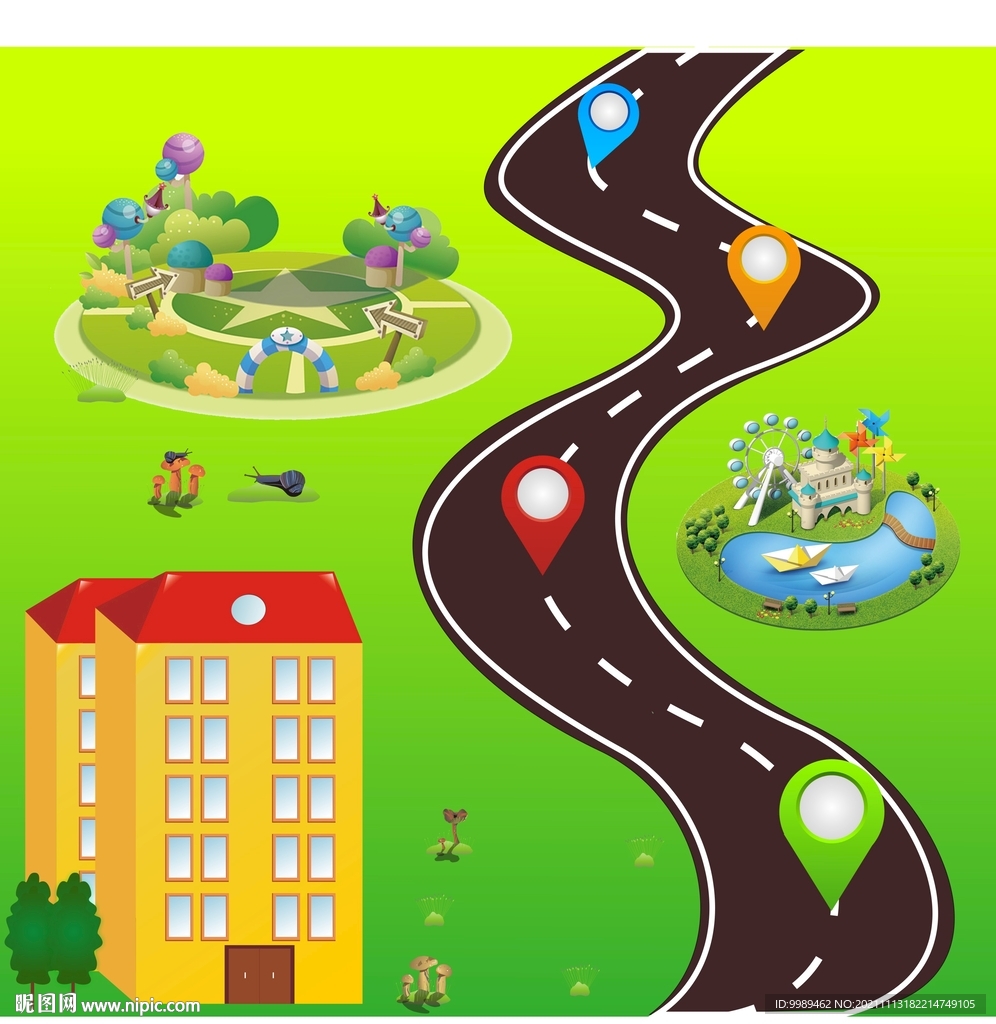 插图路况指示标