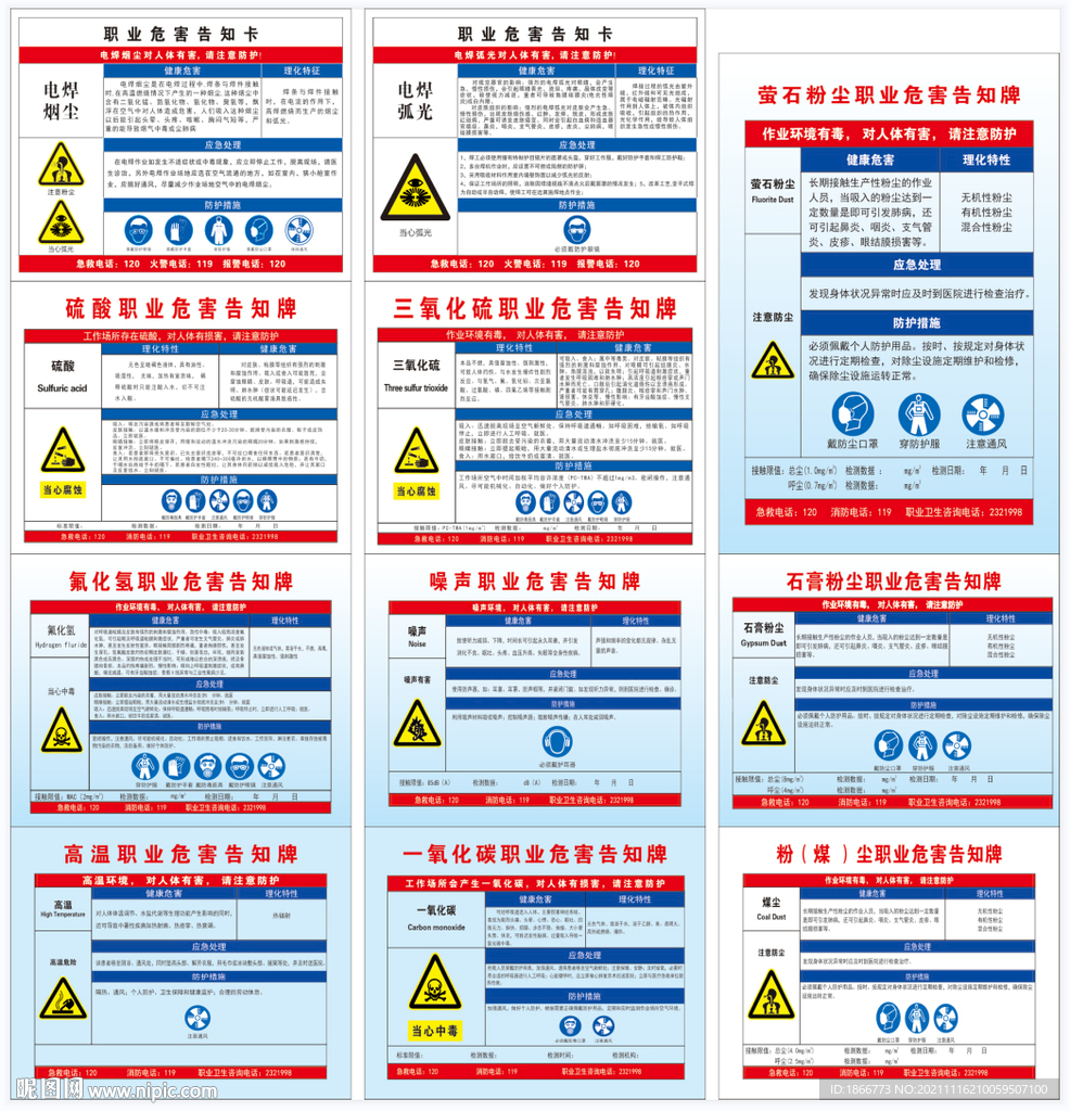 职业危害告知牌