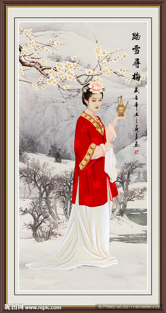 贵妃醉酒仕女图 