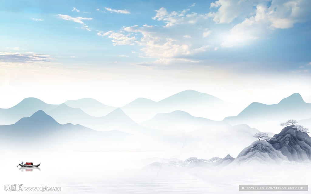 别墅 新款风景山水 TIF分层