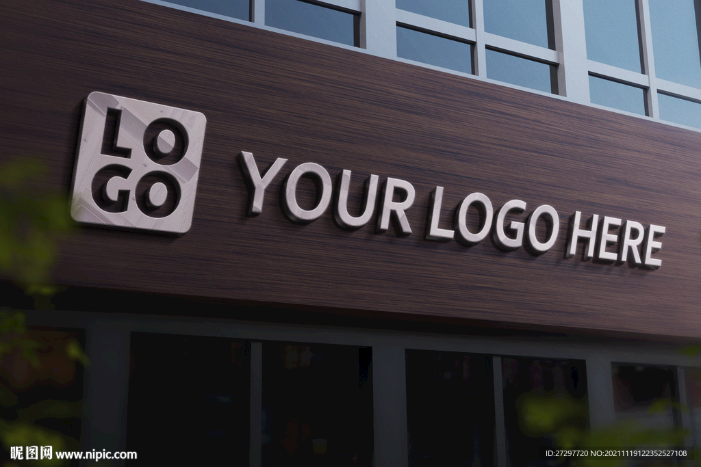 咖啡店铺logo样机