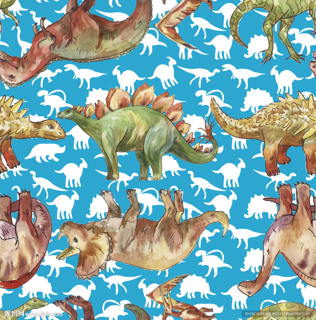 卡通 底纹 恐龙 汽车 童装 