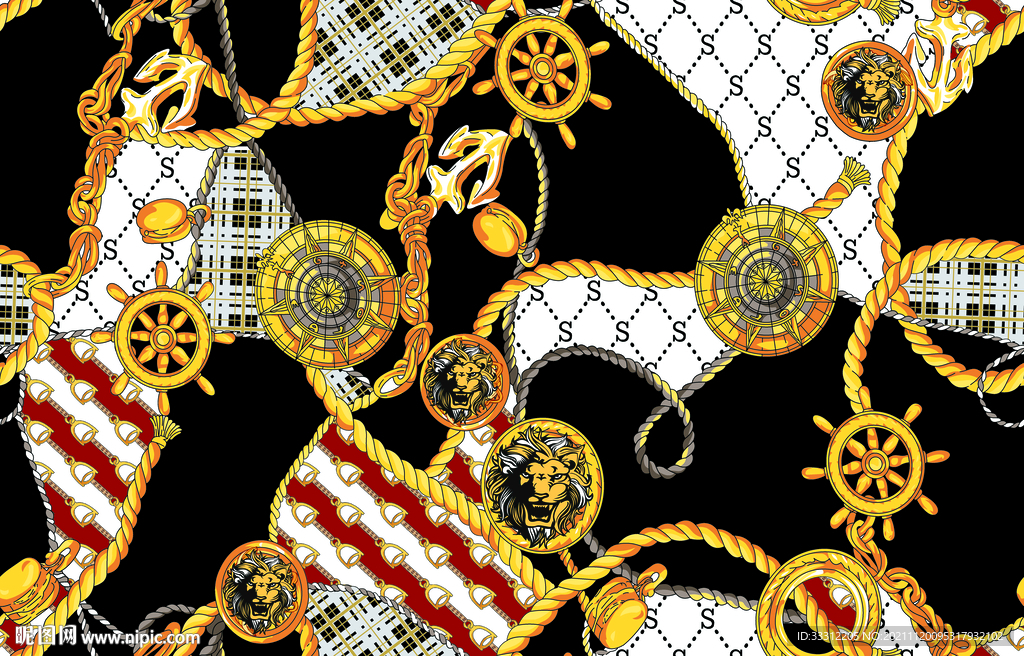 锁链 绳子 大牌男装 船锚  