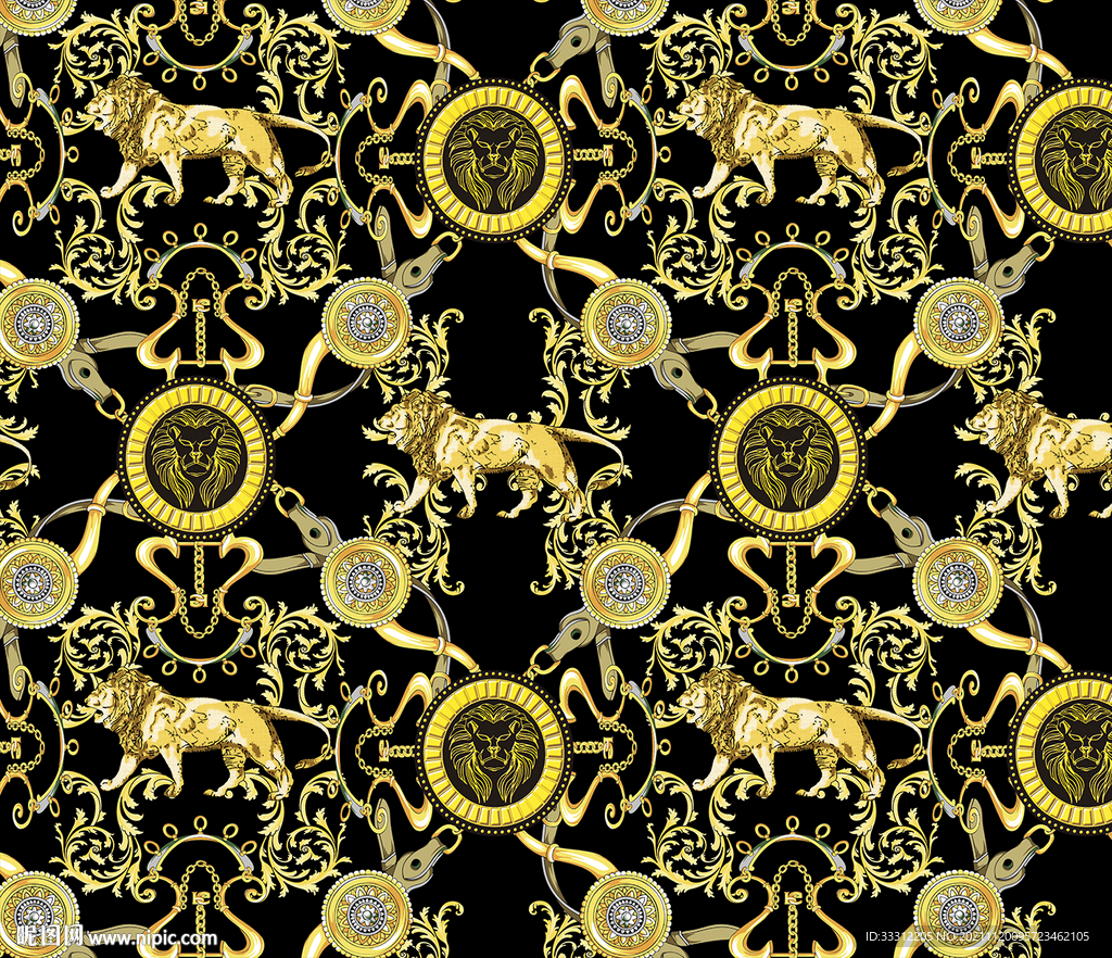 锁链 绳子 大牌男装 狮子  