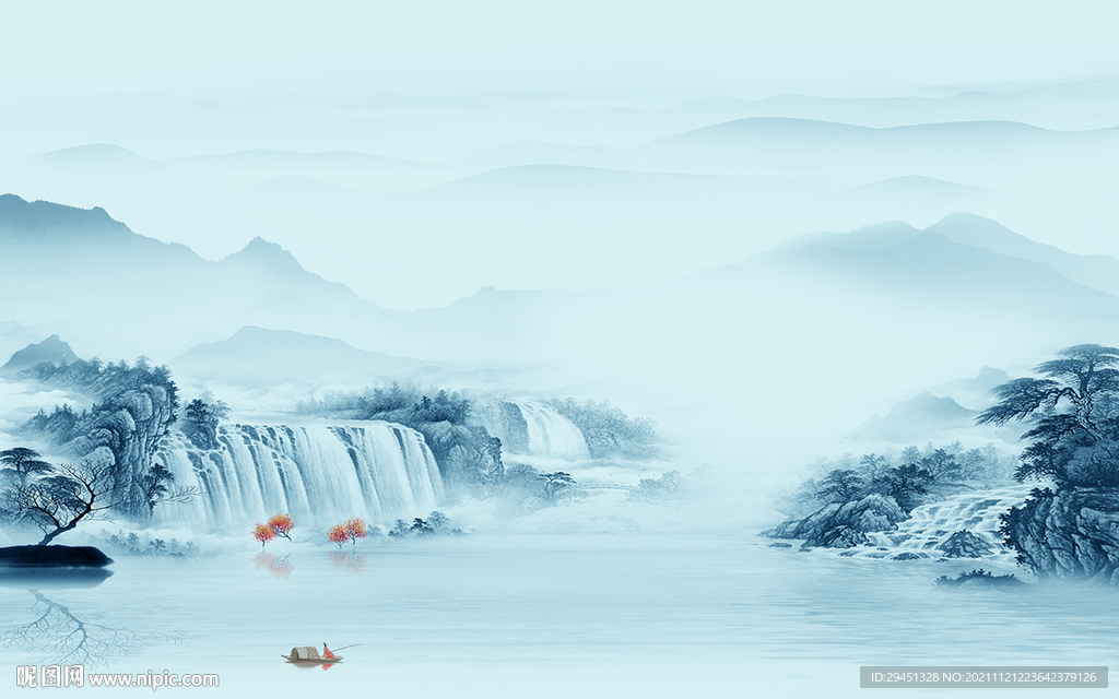 高档 高清山水背景 tif分层