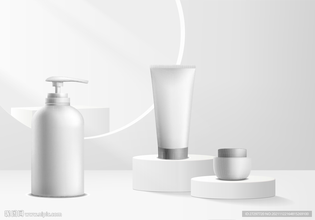 白色产品展示台