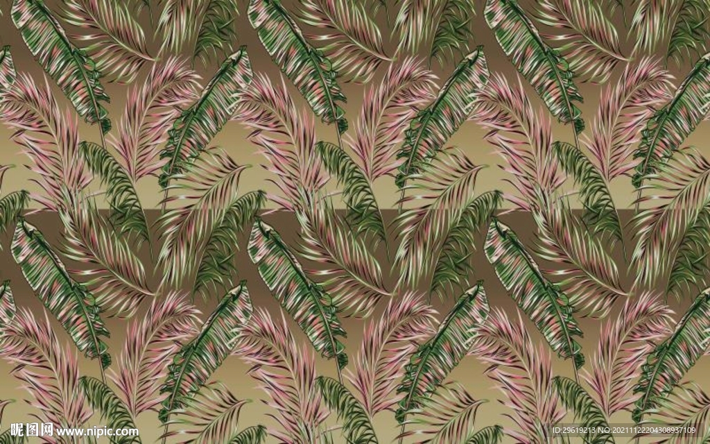 热带雨林背景墙图片