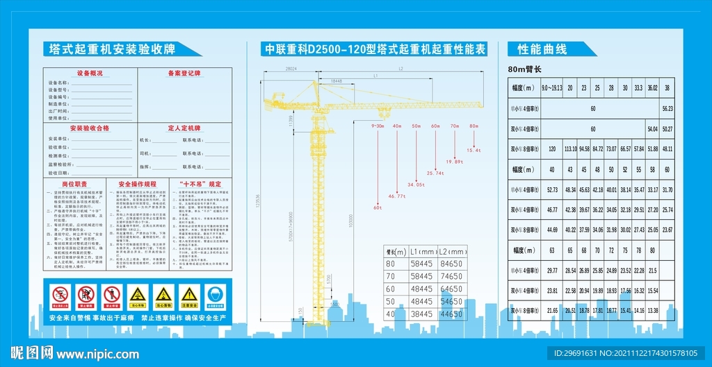 塔吊数据信息验收牌