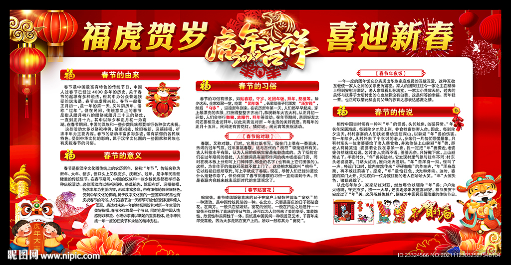 2022虎年年会展板