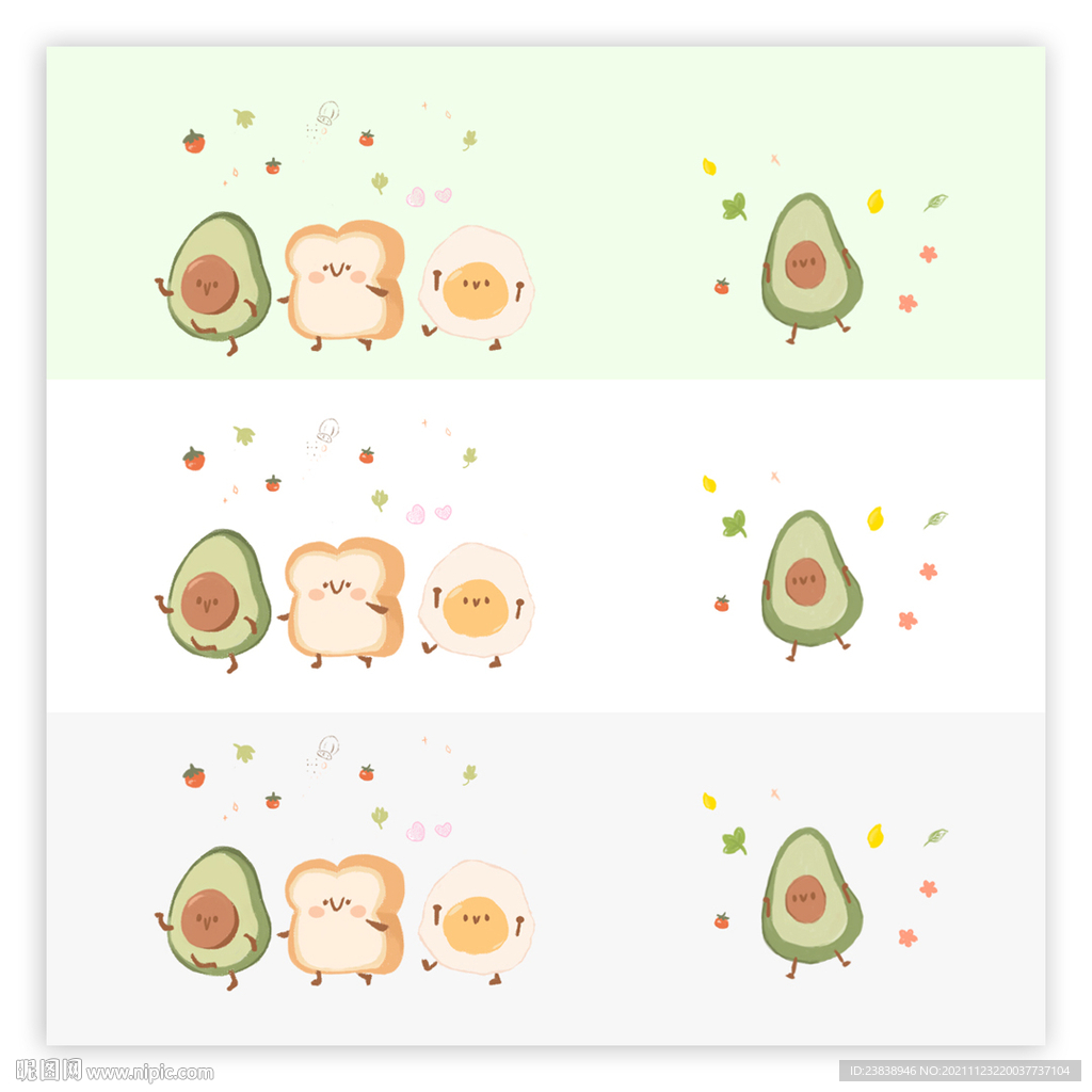 手账贴纸手绘卡通