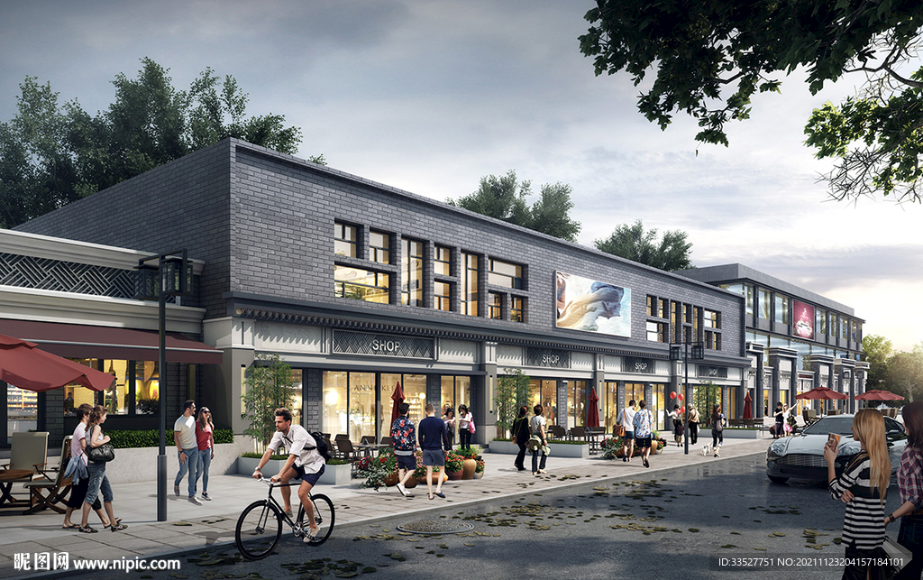 仿古商业街立面改造提升