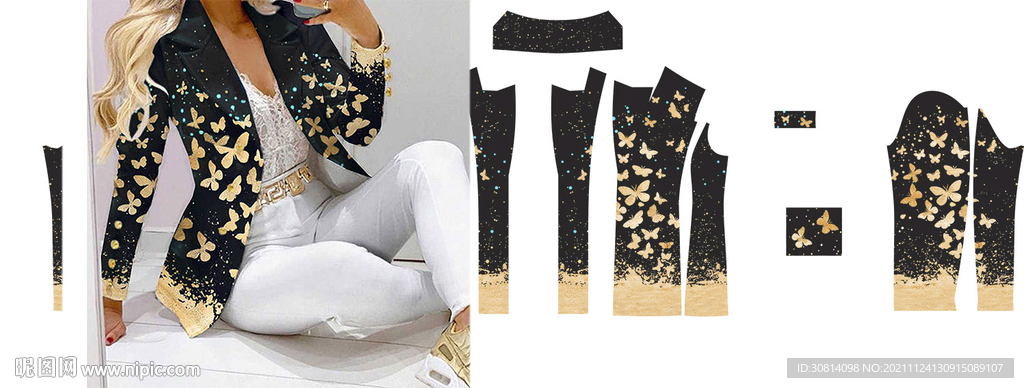 女装蝴蝶图案