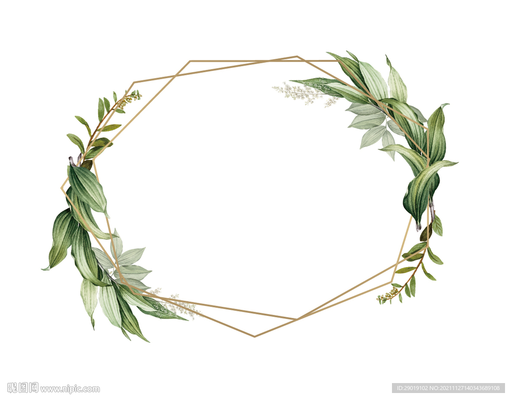 多边形树叶素材