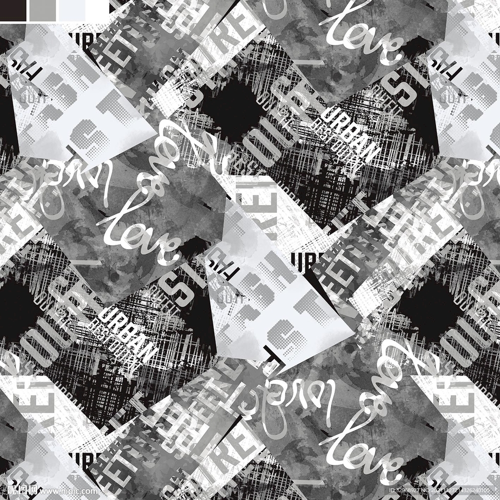 几何字母 通道分层