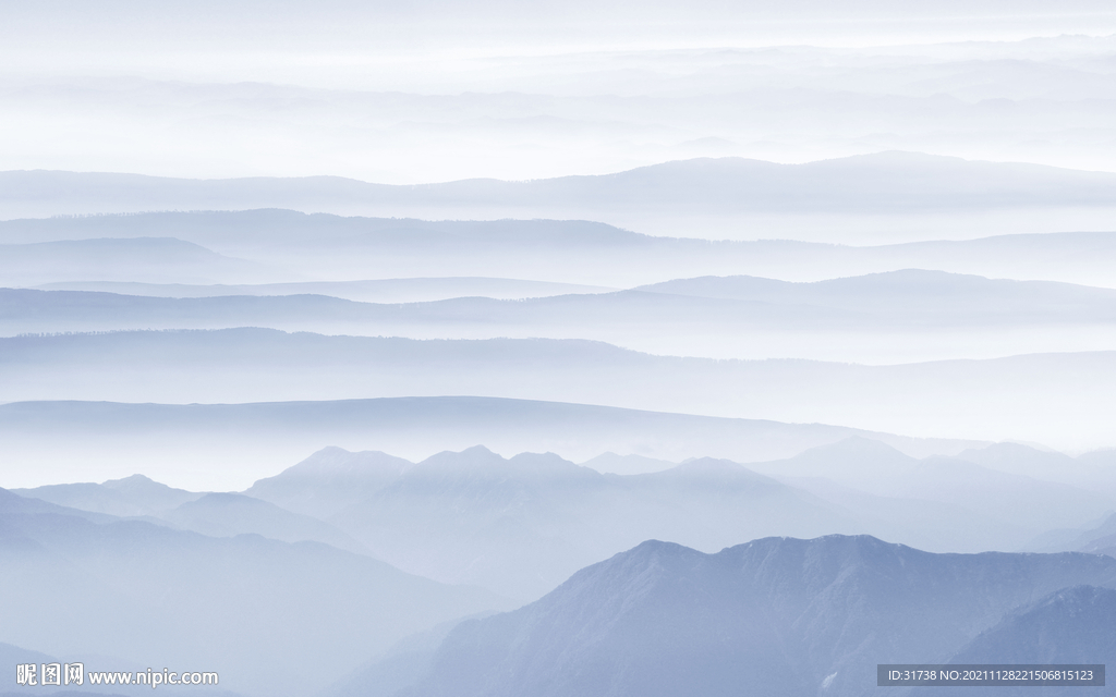 水墨山水画背景墙