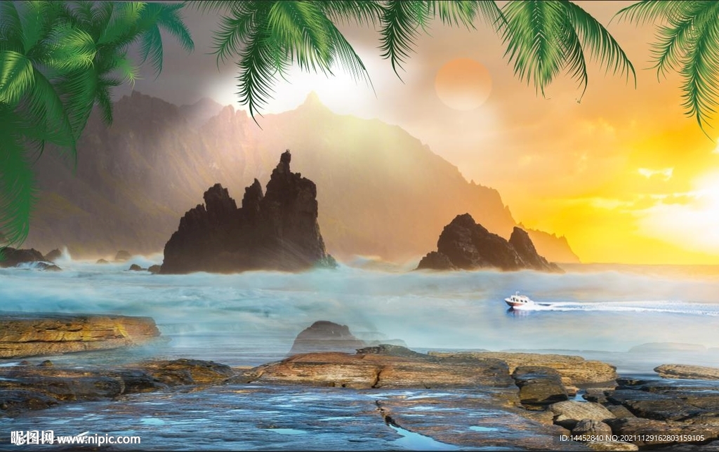 爱情海 大海 山水 风景 轮船