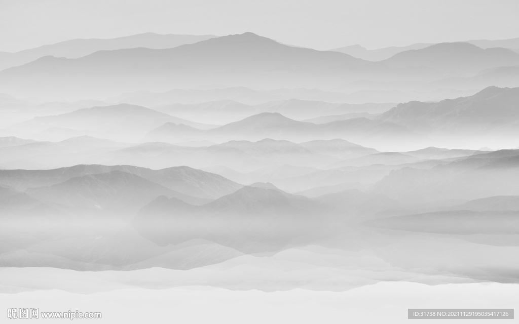 新中式客厅意境山水画