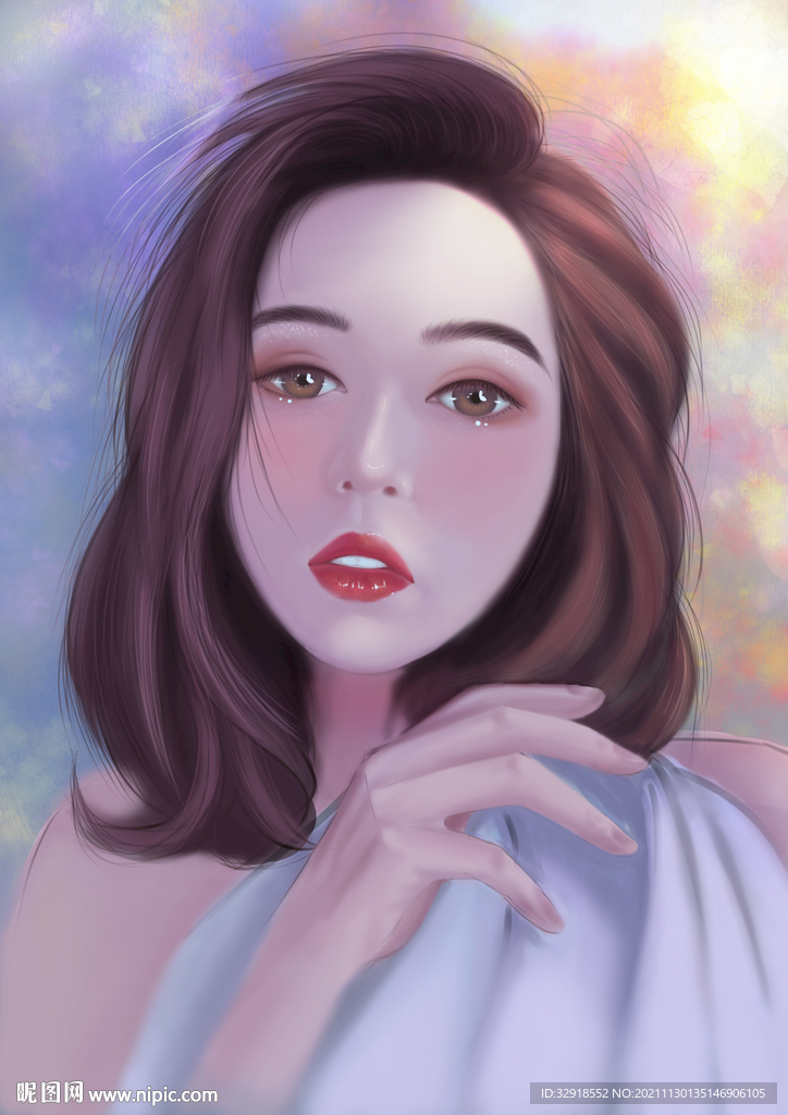 美女头像厚涂头像美女照片