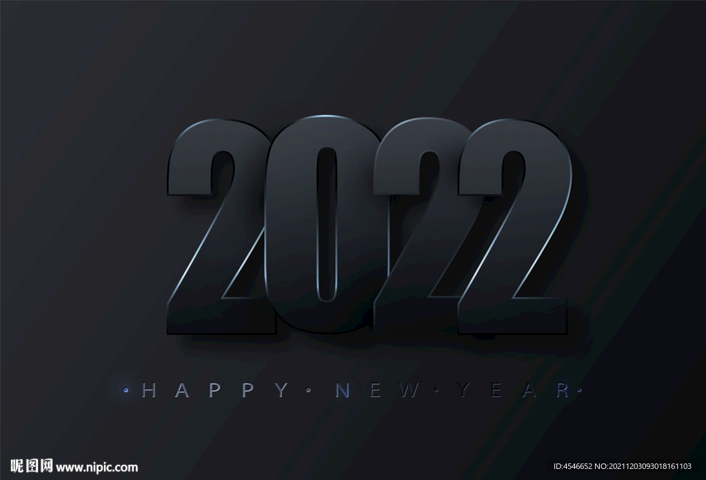 2022黑色背景字体设计