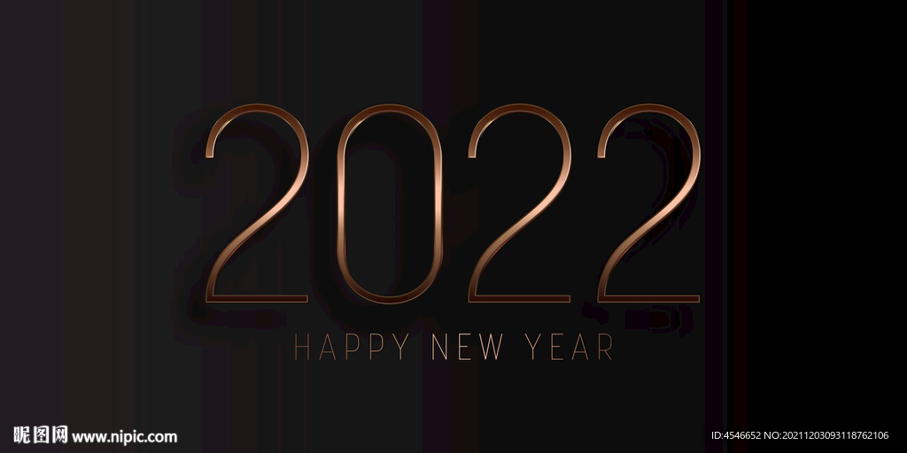 2022年黑金字体背景