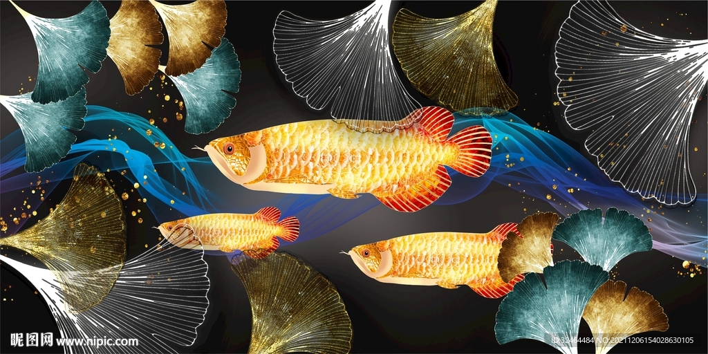 金龙鱼装饰画