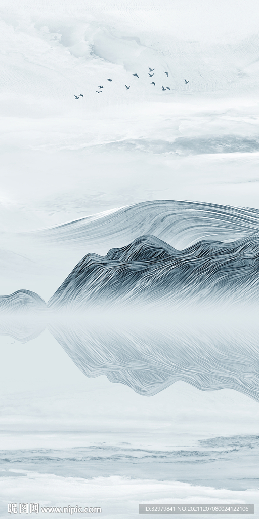 新款高清画山水图 TIF分层