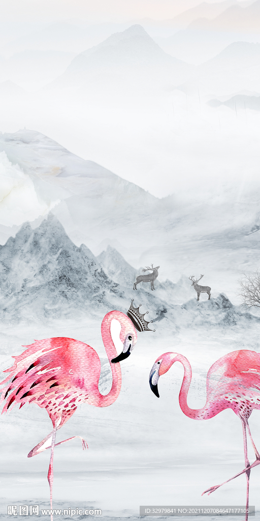 高清画山水图 TIF分层