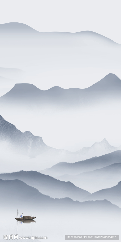 大气 最新玄关山水 TIF分层