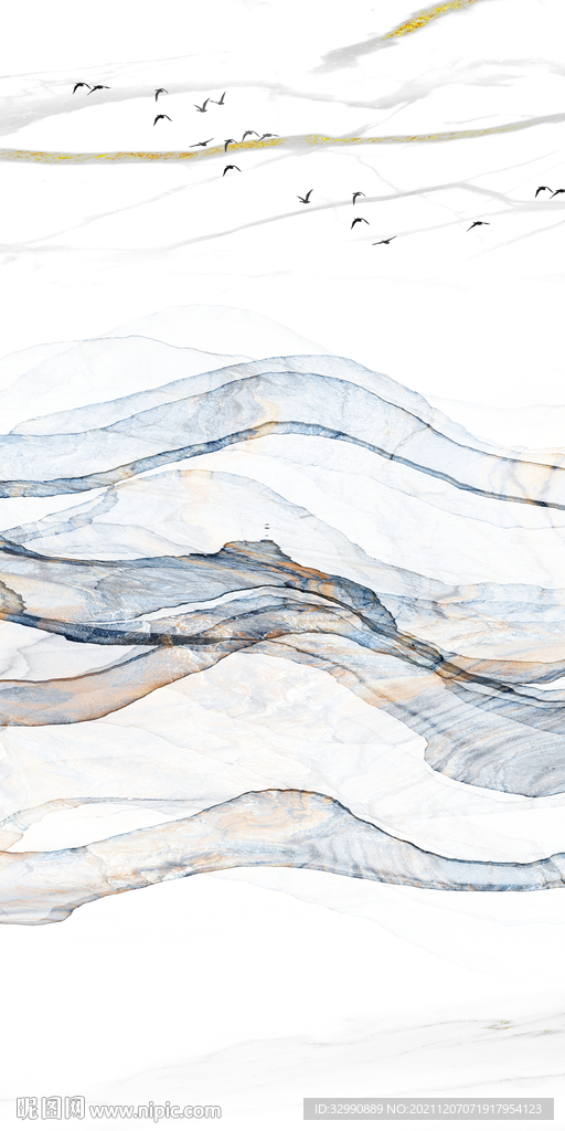 爵士白最新玄关 TIF分层