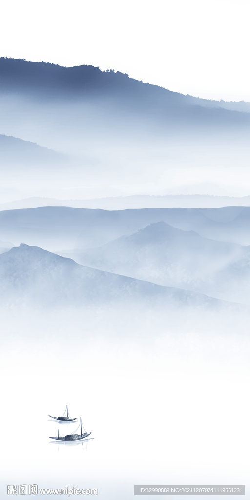 大气 简约玄关山水 TIF分层