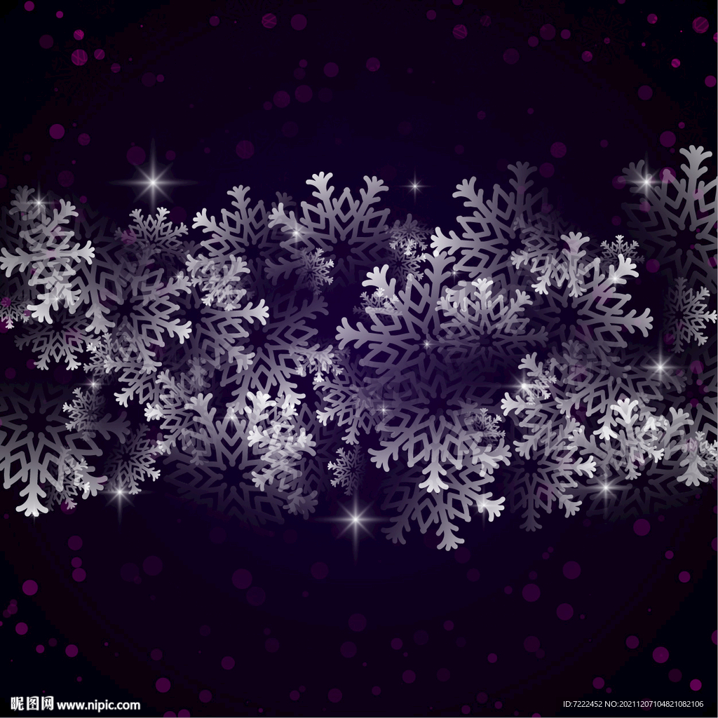 雪花主题圣诞背景