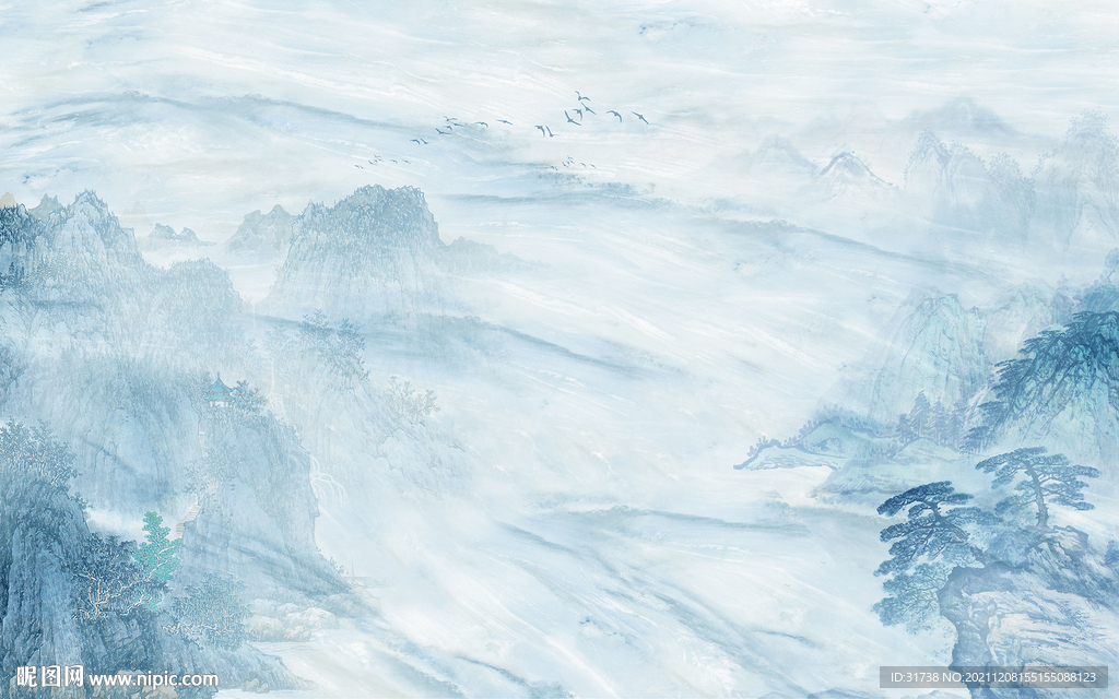 意境 客厅大气山水画